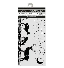STAMPERIA STAMPERIA CHRISTMAS DEERS 12x25cm STENCIL