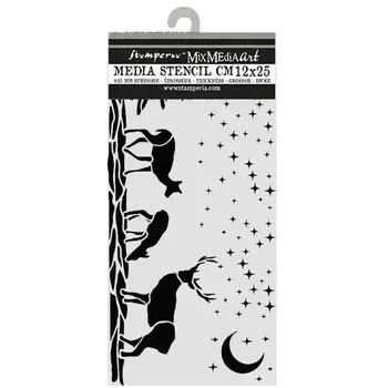 STAMPERIA STAMPERIA CHRISTMAS DEERS 12x25cm STENCIL