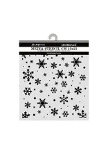 STAMPERIA STAMPERIA CHRISTMAS SNOWFLAKES PATTERN 12x12cm STENCIL