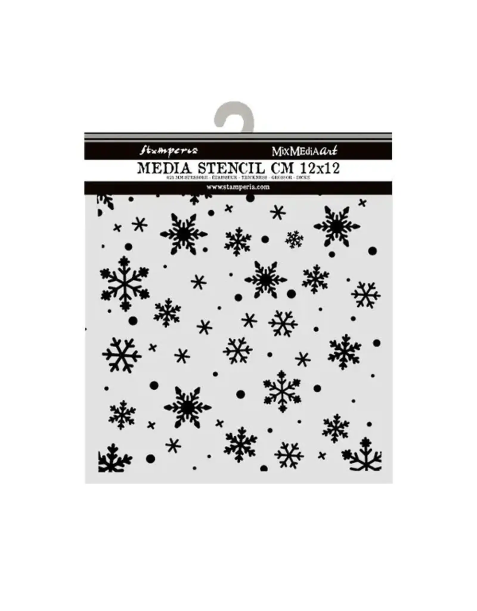 STAMPERIA STAMPERIA CHRISTMAS SNOWFLAKES PATTERN 12x12cm STENCIL