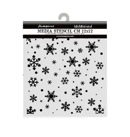 STAMPERIA STAMPERIA CHRISTMAS SNOWFLAKES PATTERN 12x12cm STENCIL