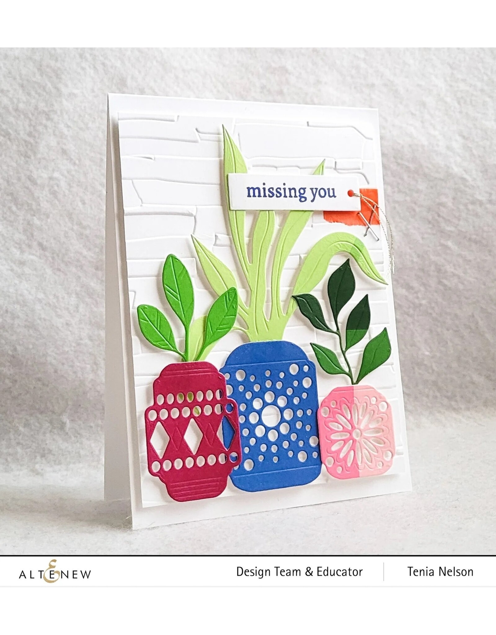 ALTENEW ALTENEW MASONRY WALL ONE-OF-A-KIND 3D EMBOSSING FOLDER
