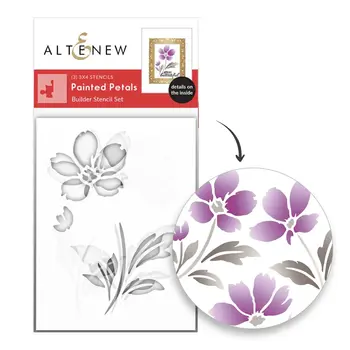 ALTENEW ALTENEW PAINTED PETALS STENCIL SET 3/PK