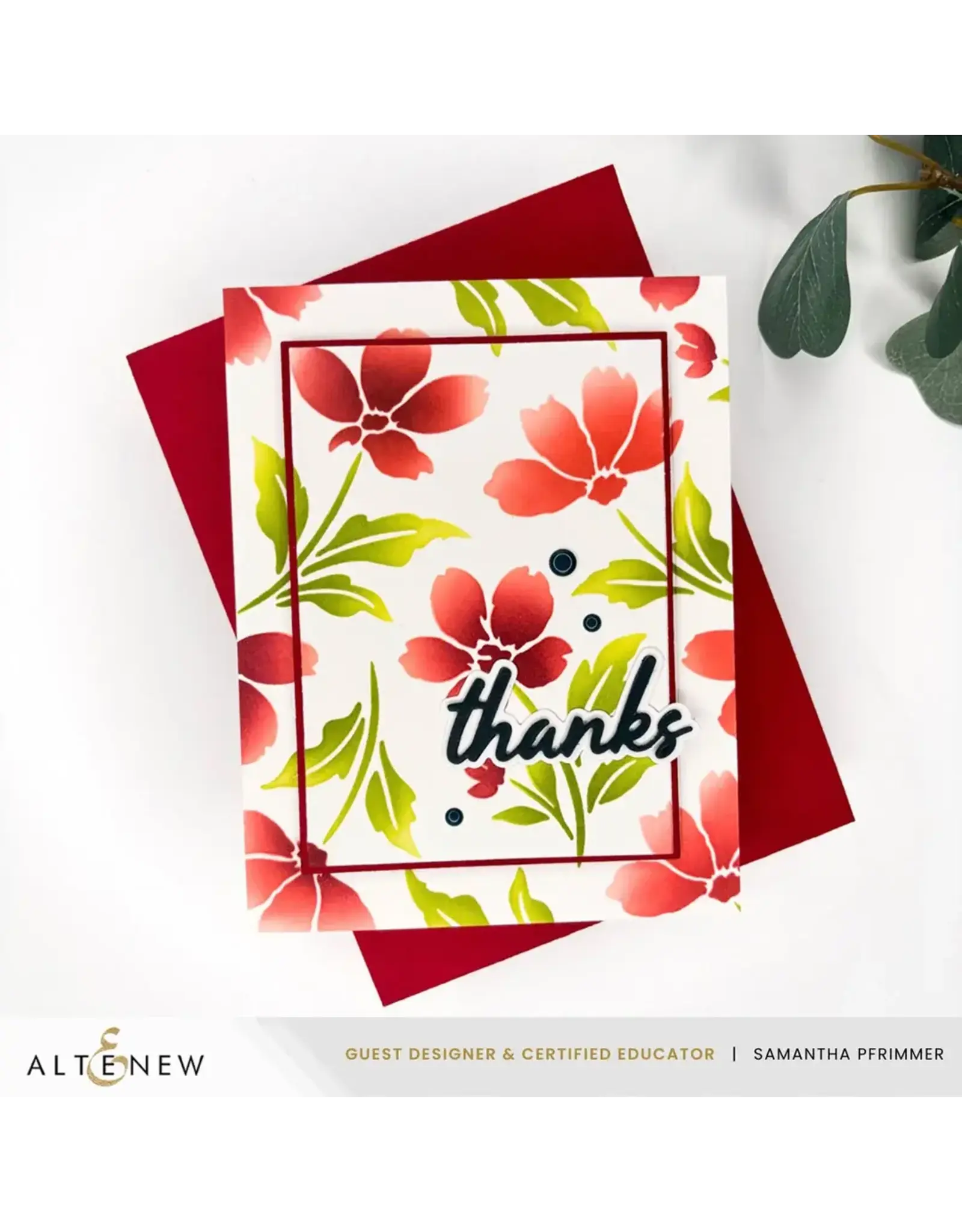ALTENEW ALTENEW PAINTED PETALS STENCIL SET 3/PK