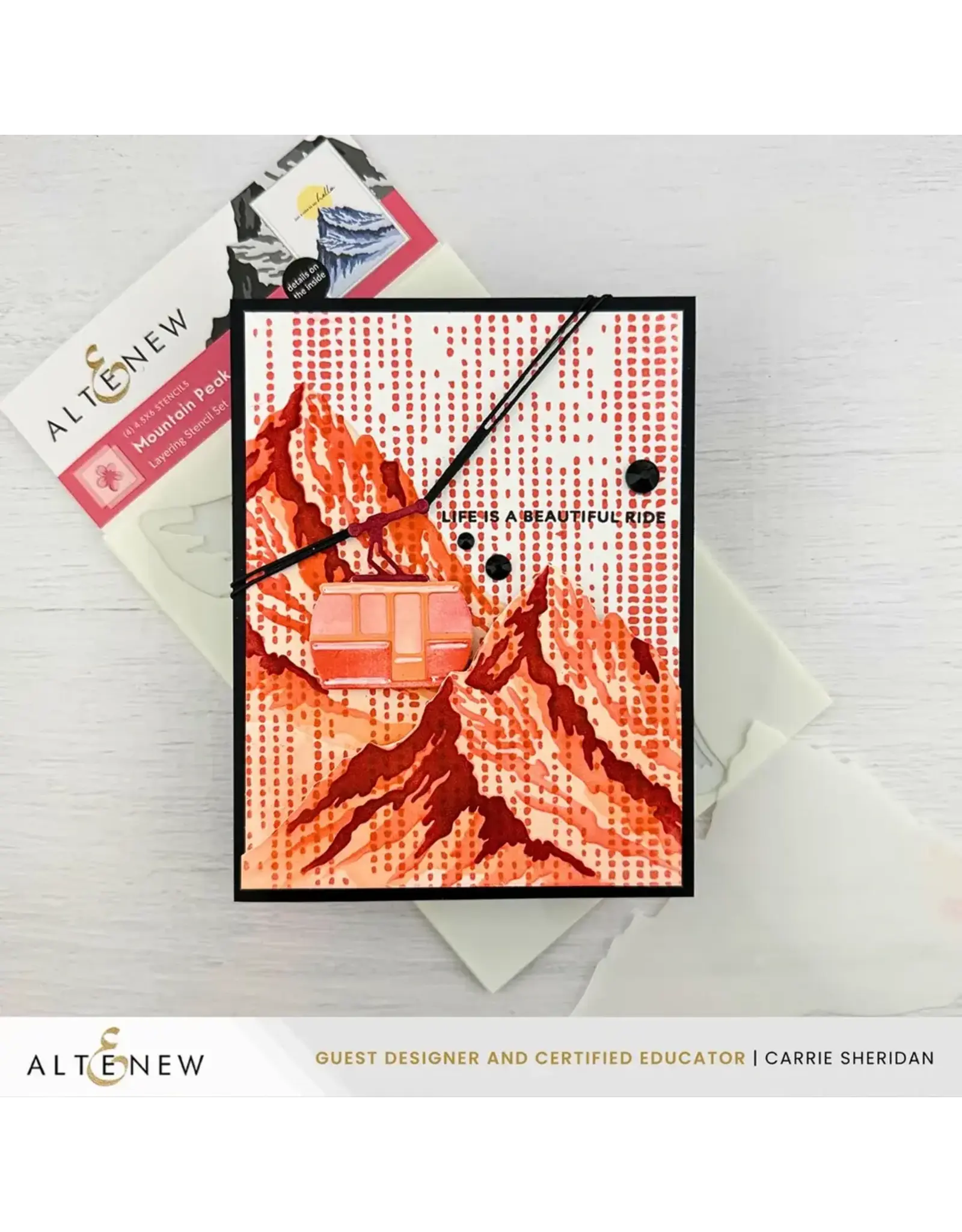 ALTENEW ALTENEW MOUNTAIN PEAK LAYERING STENCIL SET 4/PK