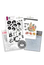 ALTENEW ALTENEW CRAFT YOUR LIFE PROJECT KIT: PAINTERLY PERFECTION CLEAR STAMP, STENCIL SET, 3D EMBOSSING FOLDER AND DIE SET BUNDLE