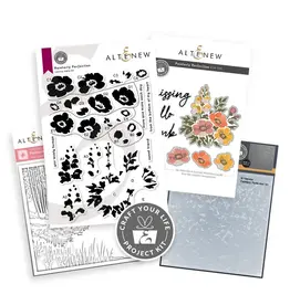 ALTENEW ALTENEW CRAFT YOUR LIFE PROJECT KIT: PAINTERLY PERFECTION CLEAR STAMP, STENCIL SET, 3D EMBOSSING FOLDER AND DIE SET BUNDLE