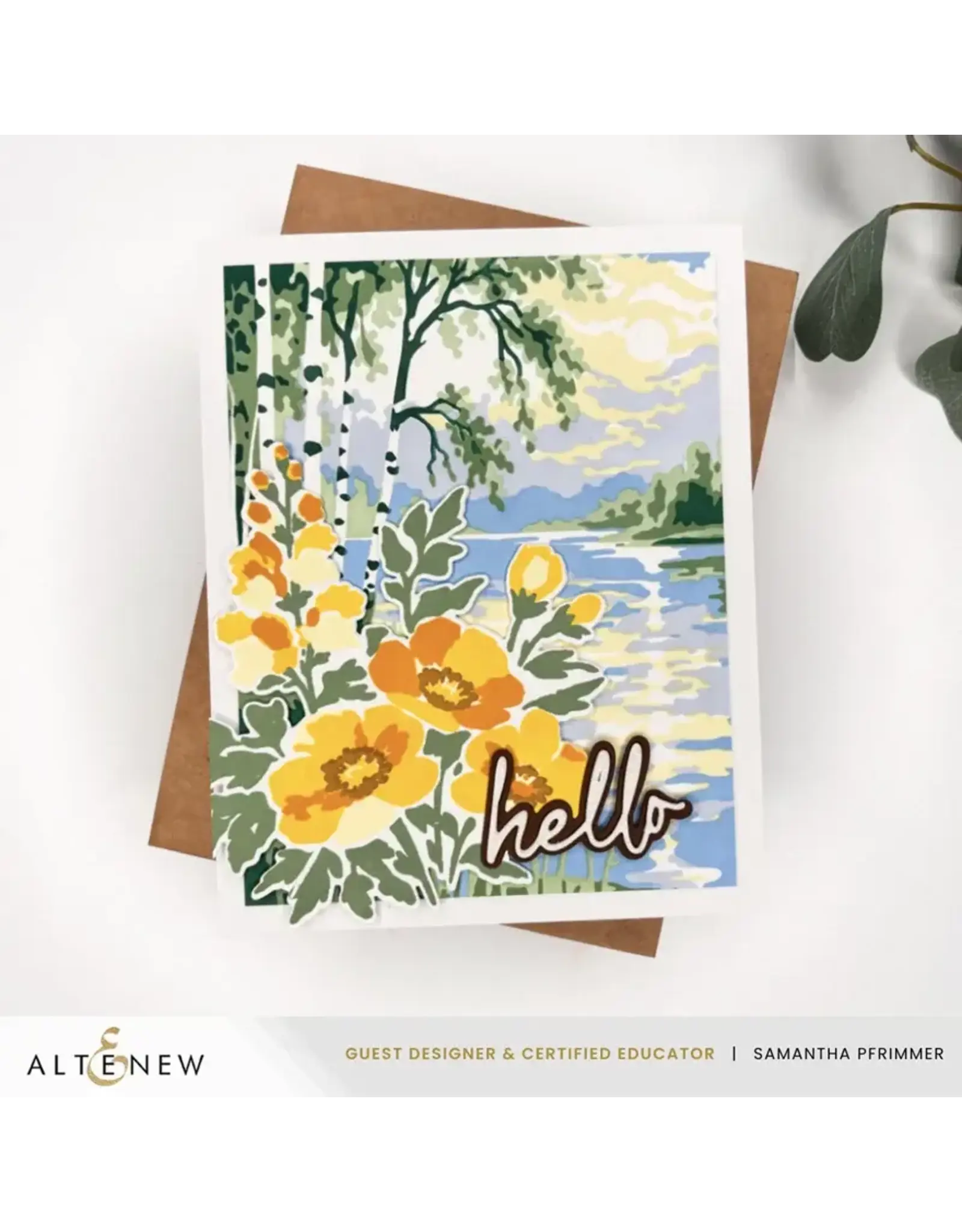 ALTENEW ALTENEW CRAFT YOUR LIFE PROJECT KIT: PAINTERLY PERFECTION CLEAR STAMP, STENCIL SET, 3D EMBOSSING FOLDER AND DIE SET BUNDLE