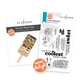 ALTENEW ALTENEW MINI DELIGHT: SWEET POPSICLES CLEAR STAMP & DIE SET