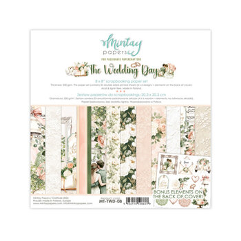 MINTAY MINTAY THE WEDDING DAY 8x8 PAPER PAD 24 SHEETS
