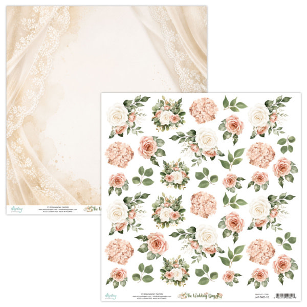 MINTAY MINTAY THE WEDDING DAY FLORA 12x12 CARDSTOCK
