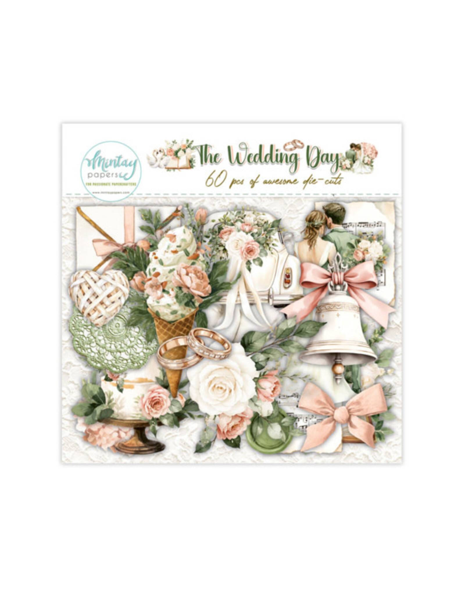 MINTAY MINTAY THE WEDDING DAY PAPER DIE-CUTS 60/PK