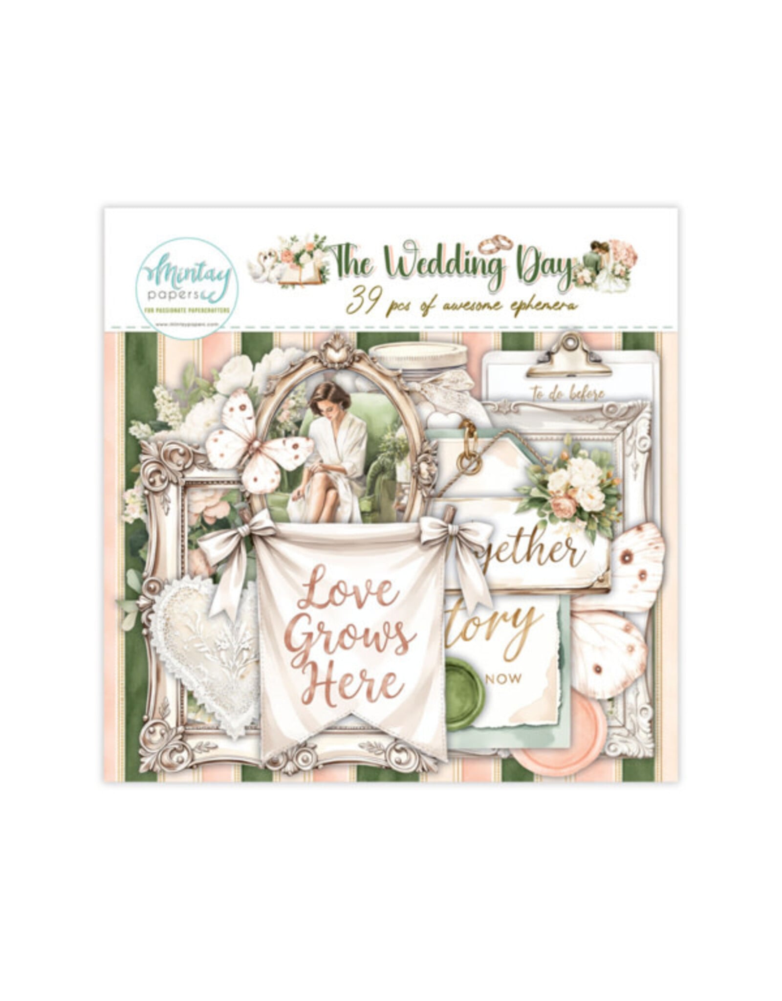 MINTAY MINTAY THE WEDDING DAY PAPER ELEMENTS 39/PK