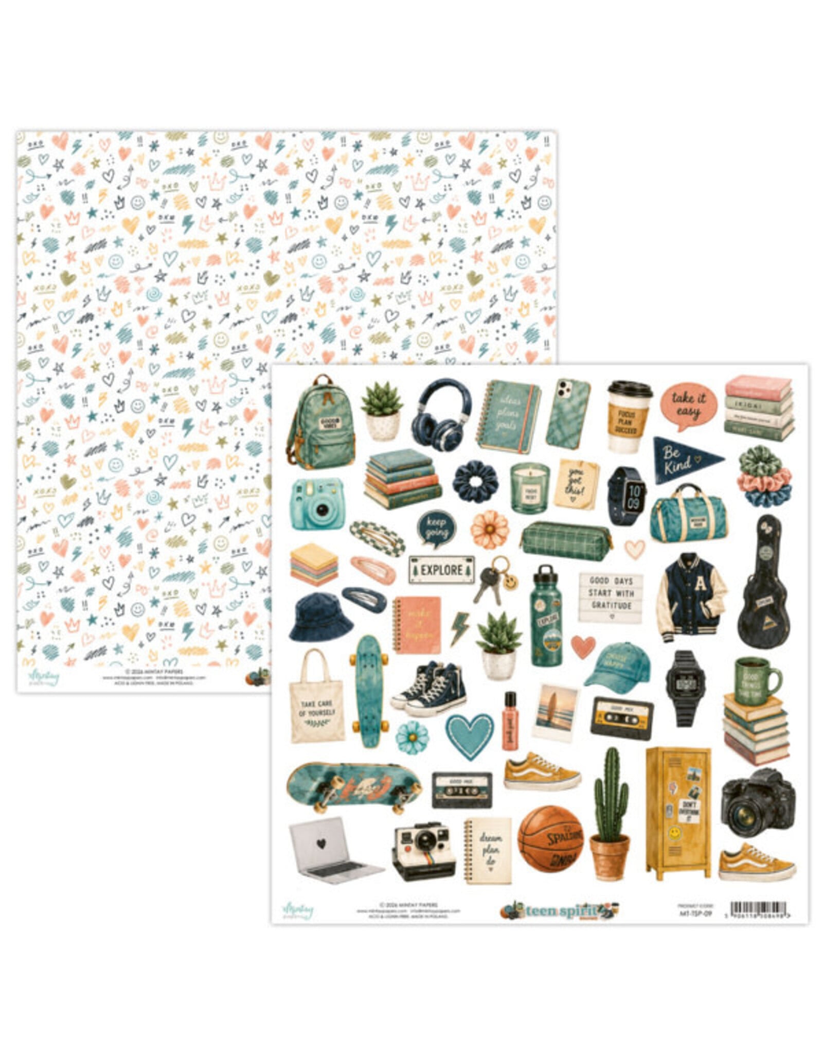 MINTAY MINTAY TEEN SPIRIT ELEMENTS 12x12 CARDSTOCK
