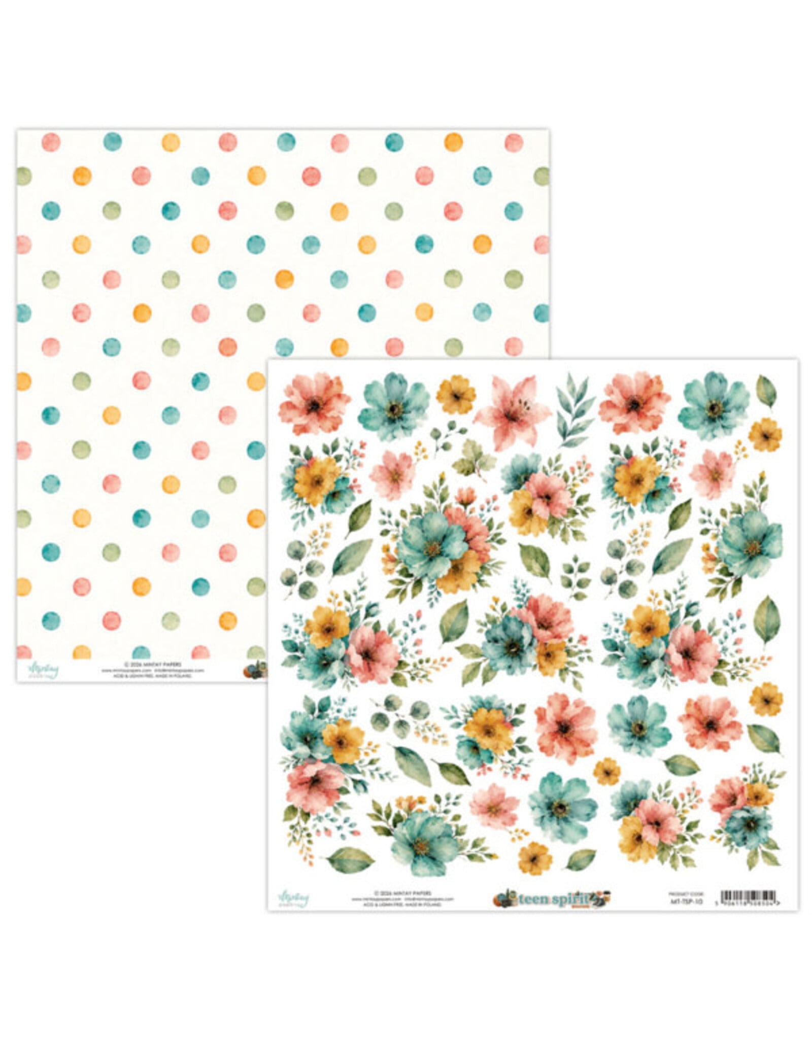 MINTAY MINTAY TEEN SPIRIT FLORA 12x12 CARDSTOCK