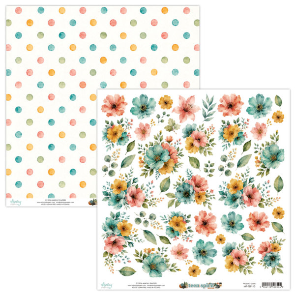 MINTAY MINTAY TEEN SPIRIT FLORA 12x12 CARDSTOCK