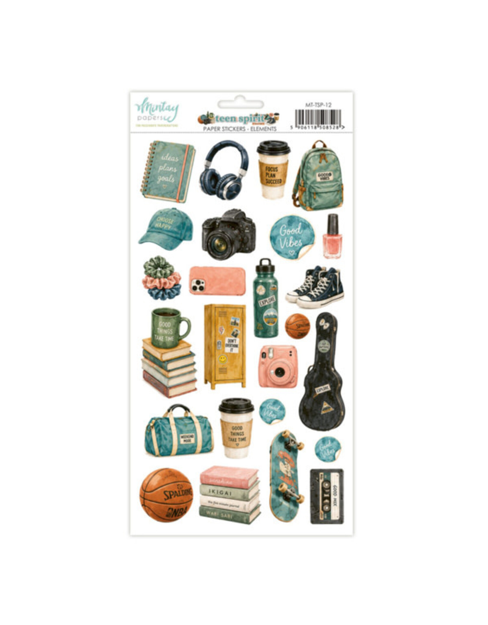 MINTAY MINTAY TEEN SPIRIT 6x12 PAPER STICKERS - ELEMENTS
