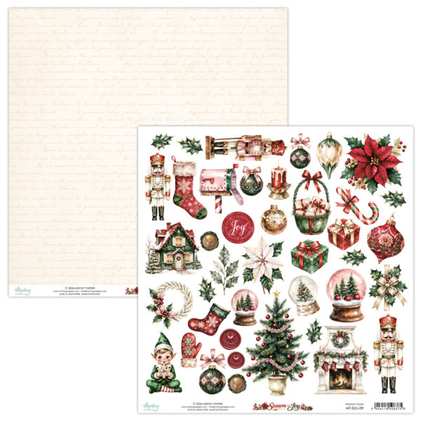 MINTAY MINTAY SEASON OF JOY ELEMENTS 12x12 CARDSTOCK