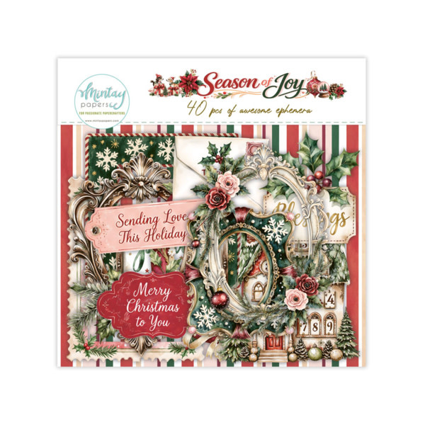 MINTAY MINTAY SEASON OF JOY PAPER ELEMENTS 40/PK