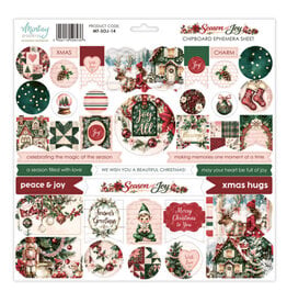 MINTAY MINTAY SEASON OF JOY 12x12 CHIPBOARD EPHEMERA SHEET