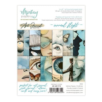 MINTAY MINTAY ART JOURNAL SURREAL FLIGHT 6x8 PAPER PAD 24 SHEETS