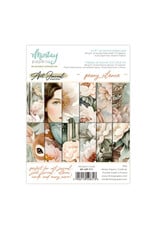 MINTAY MINTAY ART JOURNAL PEONY SILENCE 6x8 PAPER PAD 24 SHEETS