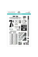 SPELLBINDERS SPELLBINDERS ESTHER GLAS KEEPSAKE NUMBERS CLEAR STAMP SET