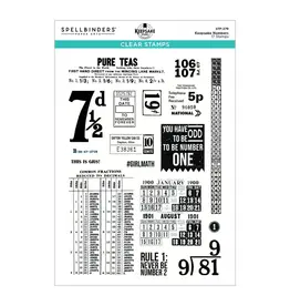 SPELLBINDERS SPELLBINDERS ESTHER GLAS KEEPSAKE NUMBERS CLEAR STAMP SET