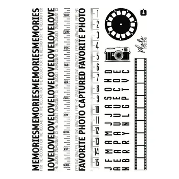 SPELLBINDERS SPELLBINDERS ESTHER GLAS KEEPSAKE STRIPS CLEAR STAMP SET