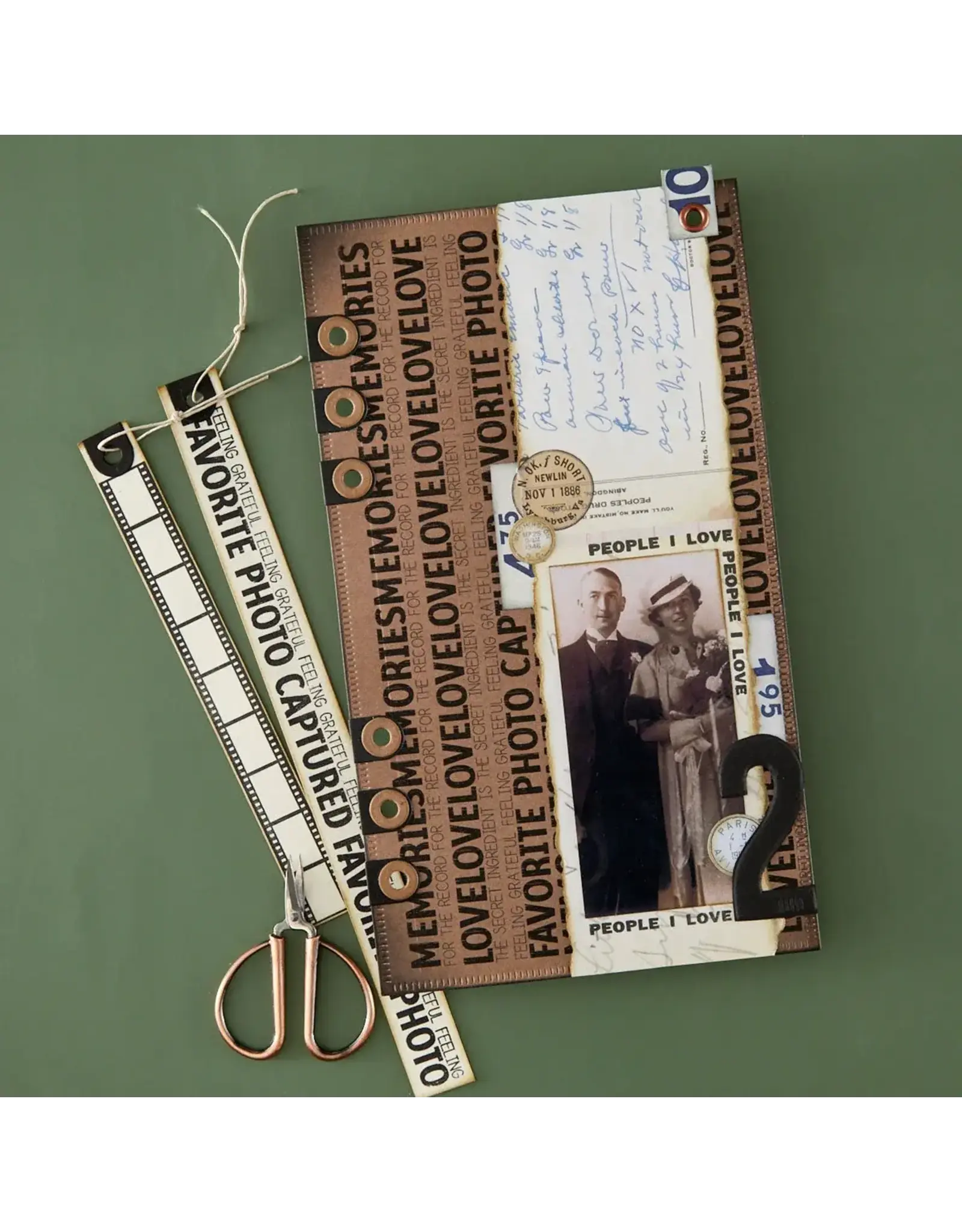 SPELLBINDERS SPELLBINDERS ESTHER GLAS KEEPSAKE STRIPS CLEAR STAMP SET