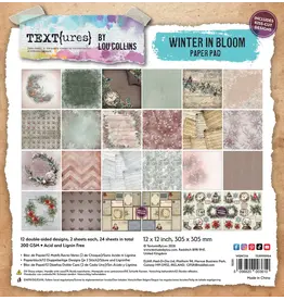 ARDEN CREATIVE STUDIO ARDEN CREATIVE STUDIO TEXT{URES} WINTER IN BLOOM 12x12 PAPER PAD 24 SHEETS