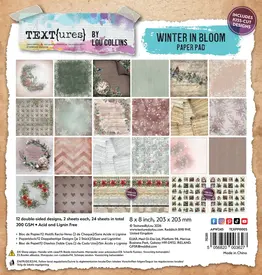 ARDEN CREATIVE STUDIO ARDEN CREATIVE STUDIO TEXT{URES} WINTER IN BLOOM 8x8 PAPER PAD 24 SHEETS