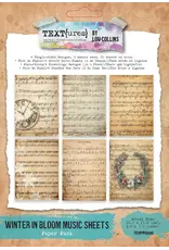 ARDEN CREATIVE STUDIO ARDEN CREATIVE STUDIO TEXT{URES} WINTER IN BLOOM 5x7 MUSIC SHEETS PAPER PACK