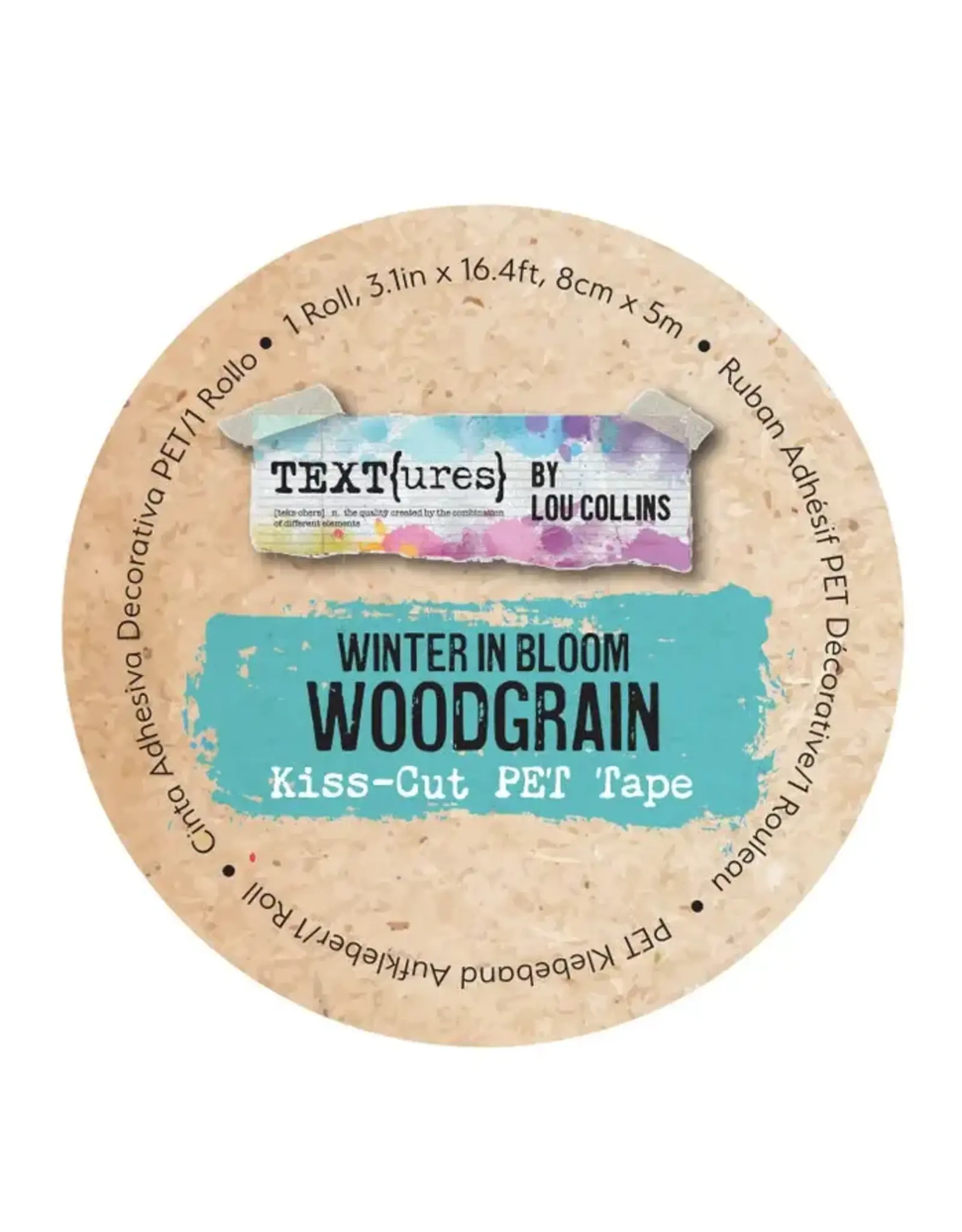 ARDEN CREATIVE STUDIO ARDEN CREATIVE STUDIO TEXT{URES} WINTER IN BLOOM WOODGRAIN KISS-CUT PET TAPE