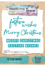 ARDEN CREATIVE STUDIO ARDEN CREATIVE STUDIO TEXT{URES} WINTER IN BLOOM FESTIVE WORDS DIE SET