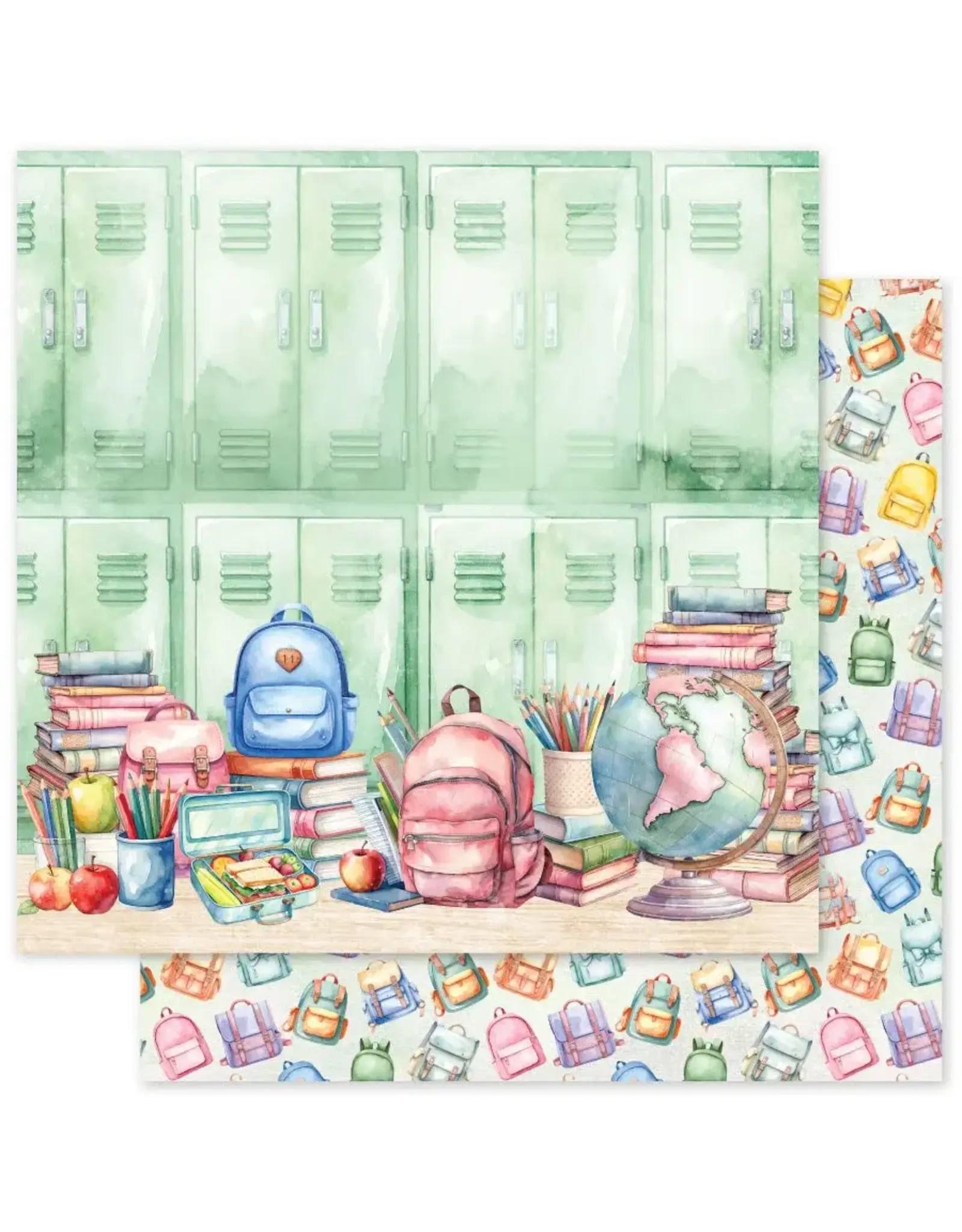PAPER ROSE PAPER ROSE SCHOOL DAYS - B 12x12 CARDSTOCK