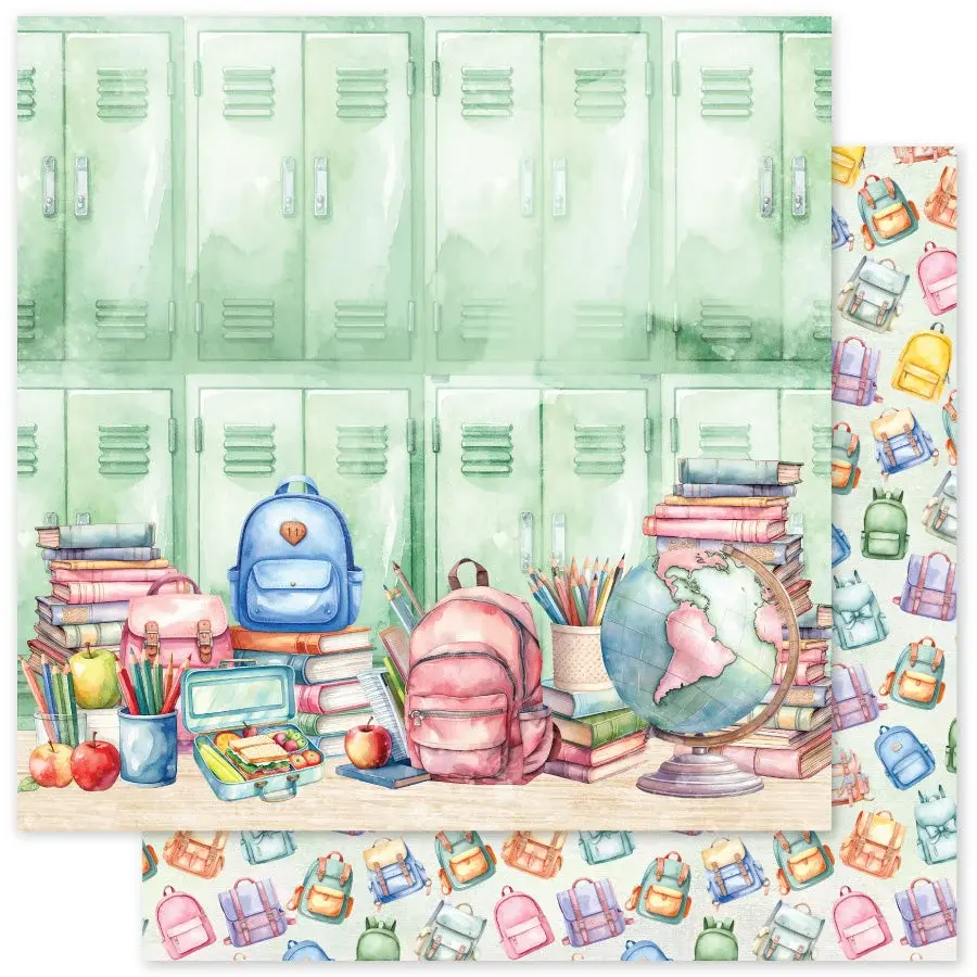 PAPER ROSE PAPER ROSE SCHOOL DAYS - B 12x12 CARDSTOCK