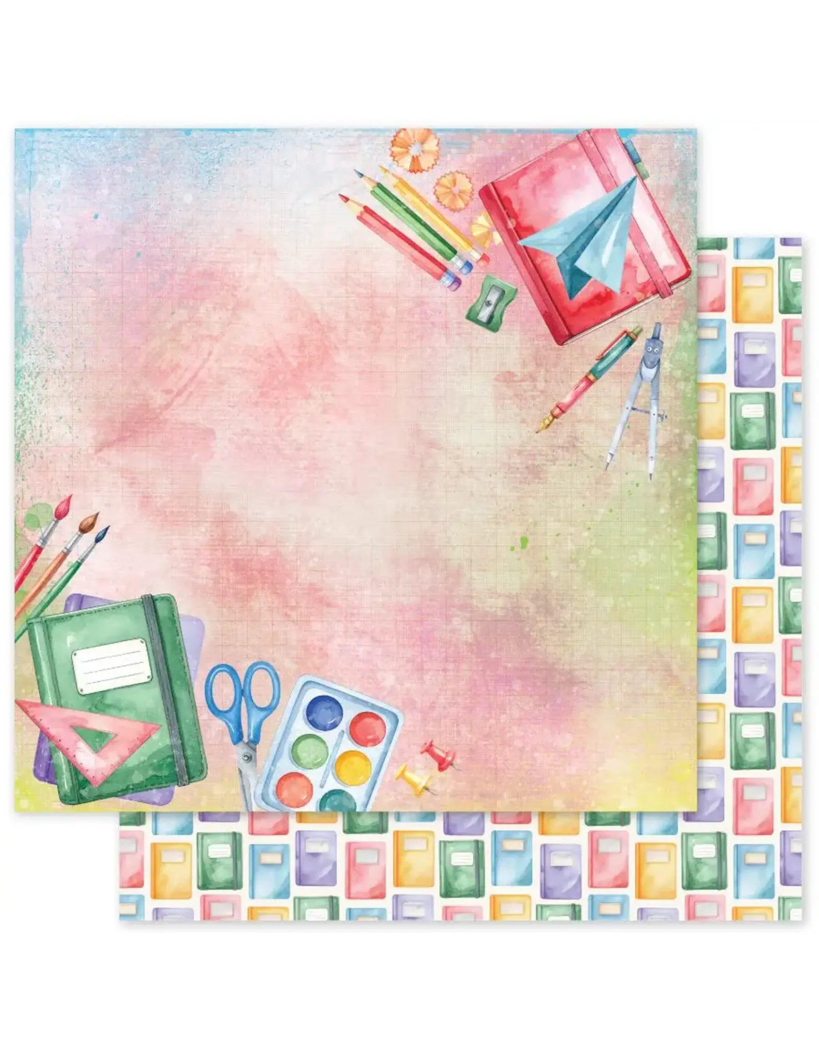 PAPER ROSE PAPER ROSE SCHOOL DAYS - F 12x12 CARDSTOCK