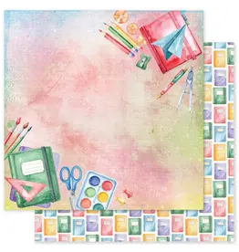 PAPER ROSE PAPER ROSE SCHOOL DAYS - F 12x12 CARDSTOCK