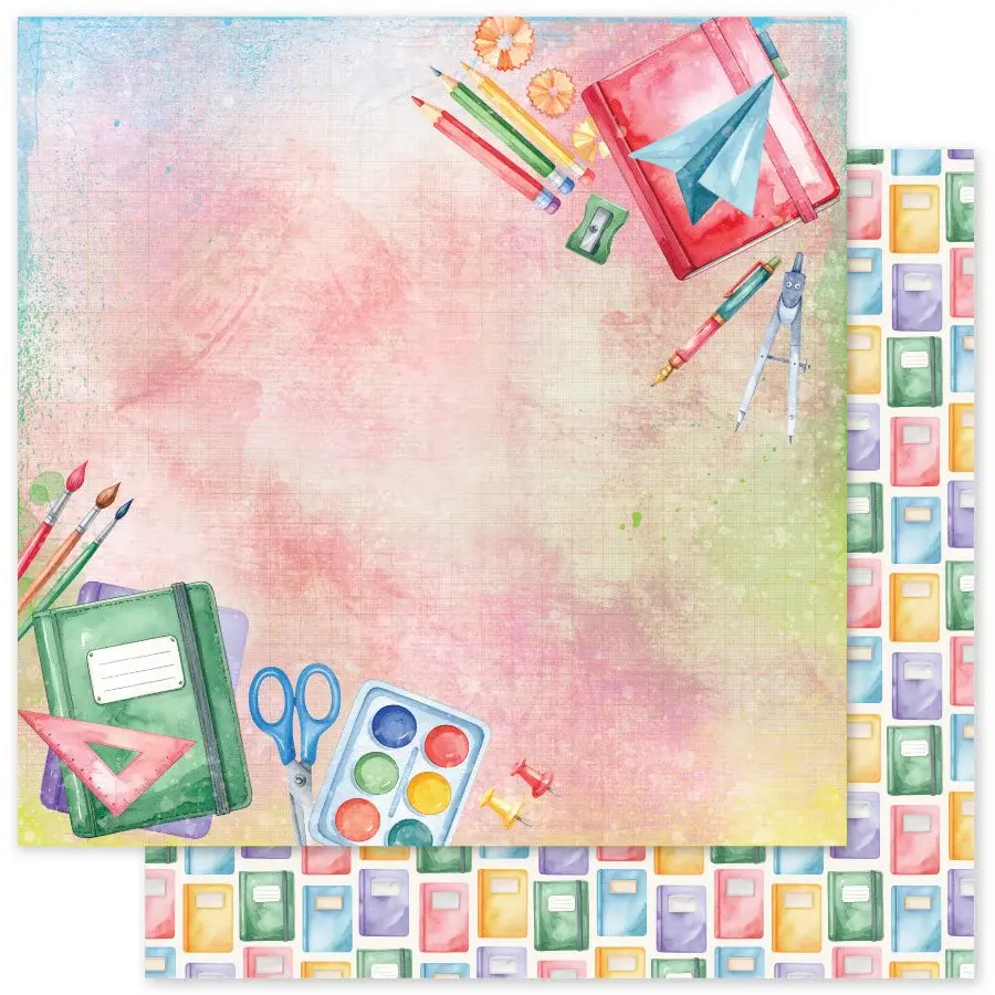 PAPER ROSE PAPER ROSE SCHOOL DAYS - F 12x12 CARDSTOCK
