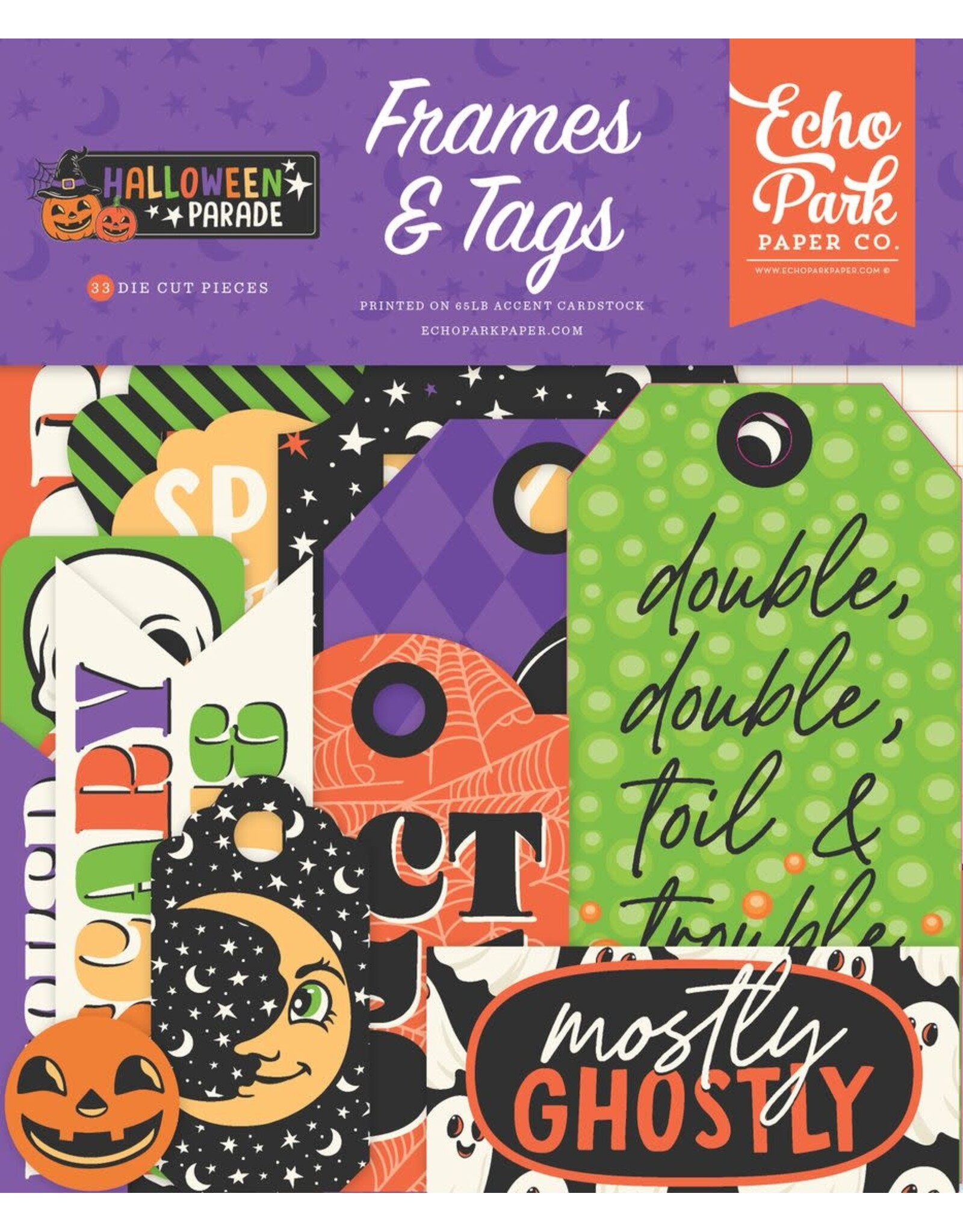 ECHO PARK PAPER ECHO PARK HALLOWEEN PARADE FRAMES & TAGS EPHEMERA DIE-CUTS
