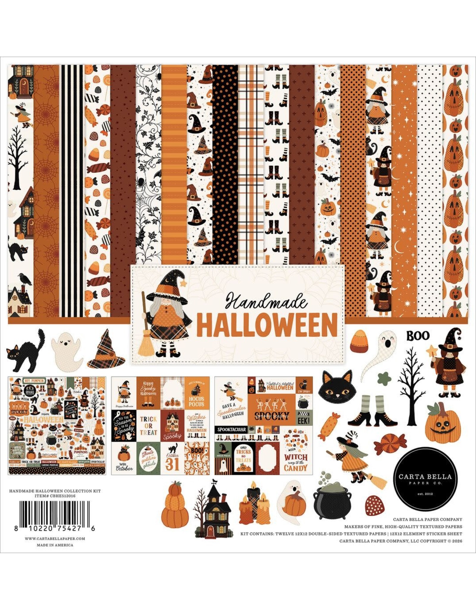 CARTA BELLA CARTA BELLA HANDMADE HALLOWEEN 12x12 COLLECTION KIT