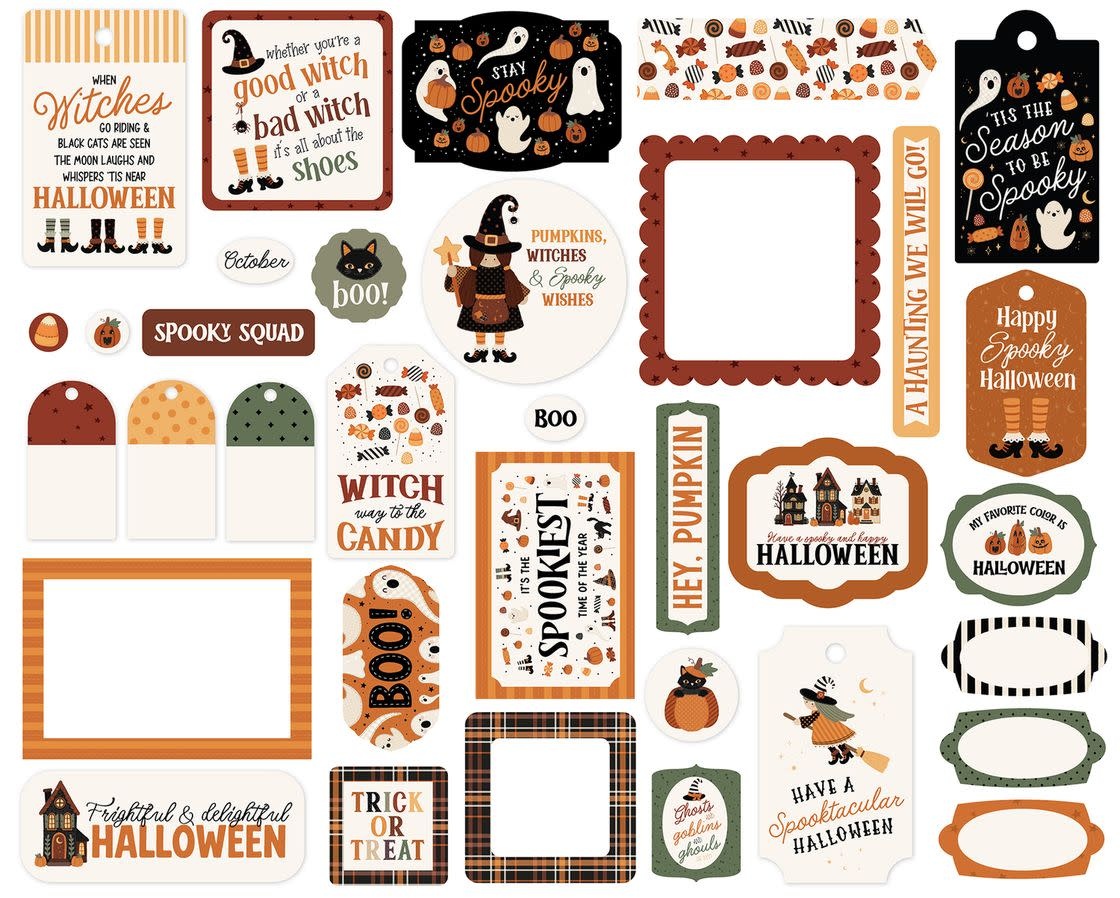 CARTA BELLA CARTA BELLA HANDMADE HALLOWEEN FRAMES & TAGS DIE-CUTS
