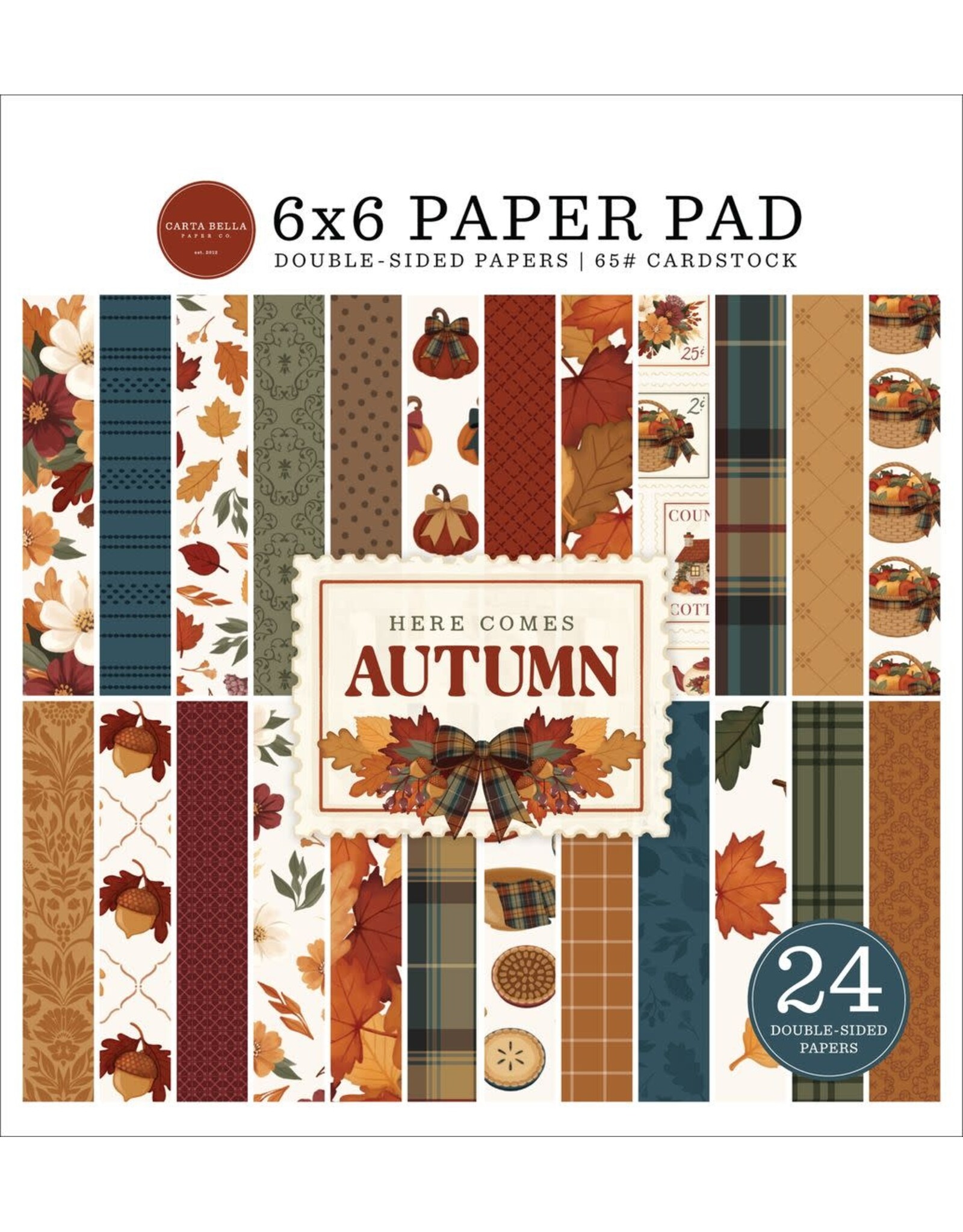 CARTA BELLA CARTA BELLA HERE COMES AUTUMN 6x6 PAPER PAD