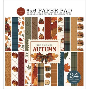 CARTA BELLA CARTA BELLA HERE COMES AUTUMN 6x6 PAPER PAD