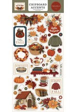 CARTA BELLA CARTA BELLA HERE COMES AUTUMN 6x13 CHIPBOARD ACCENTS