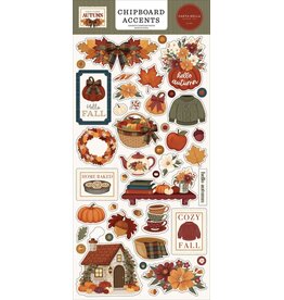 CARTA BELLA CARTA BELLA HERE COMES AUTUMN 6x13 CHIPBOARD ACCENTS