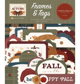 CARTA BELLA CARTA BELLA HERE COMES AUTUMN FRAMES & TAGS DIE-CUTS