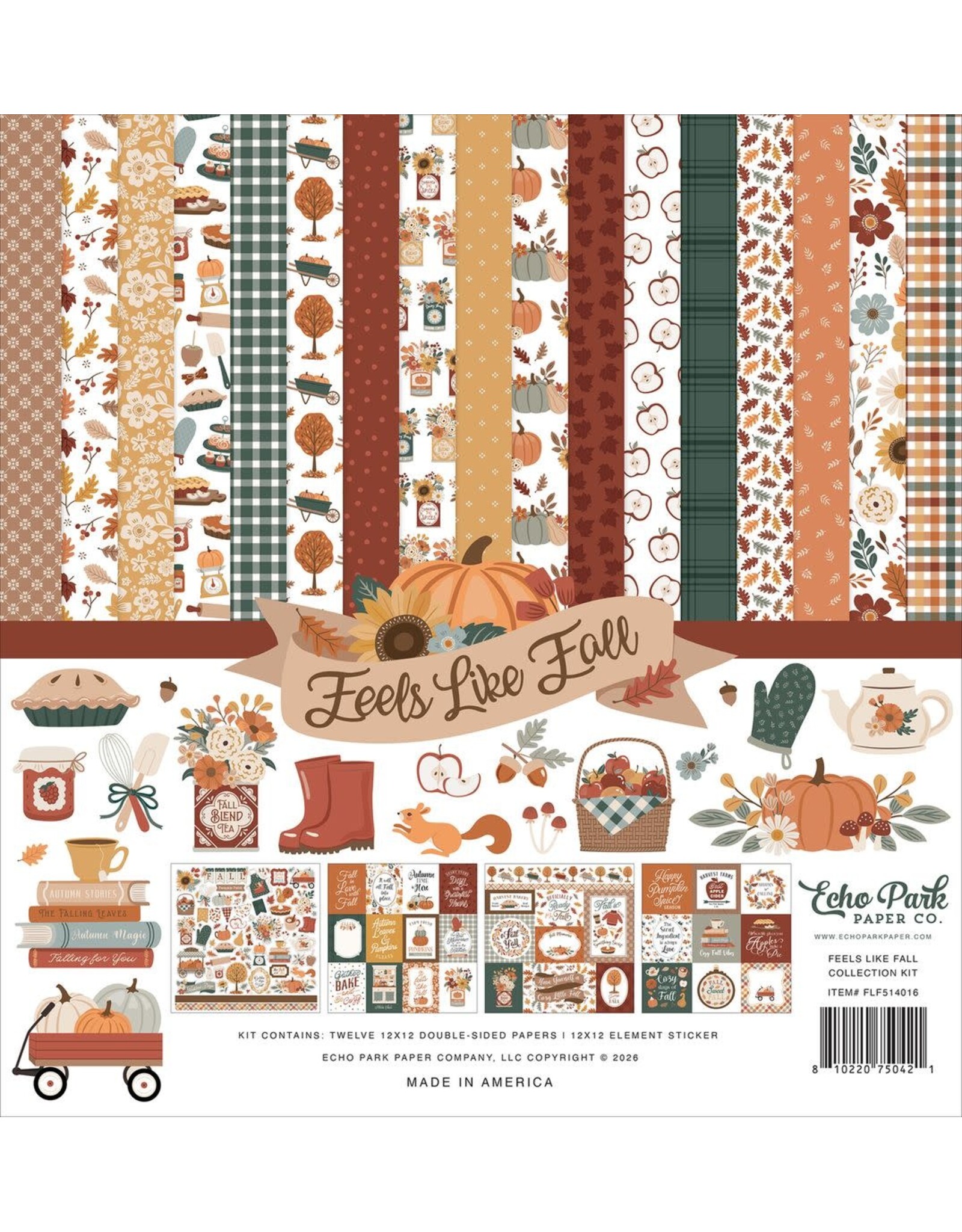 ECHO PARK PAPER ECHO PARK FEELS LIKE FALL 12x12 COLLECTION KIT