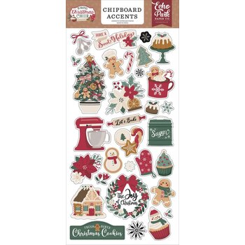 ECHO PARK PAPER ECHO PARK BAKING CHRISTMAS CHEER 6x13 CHIPBOARD ACCENTS